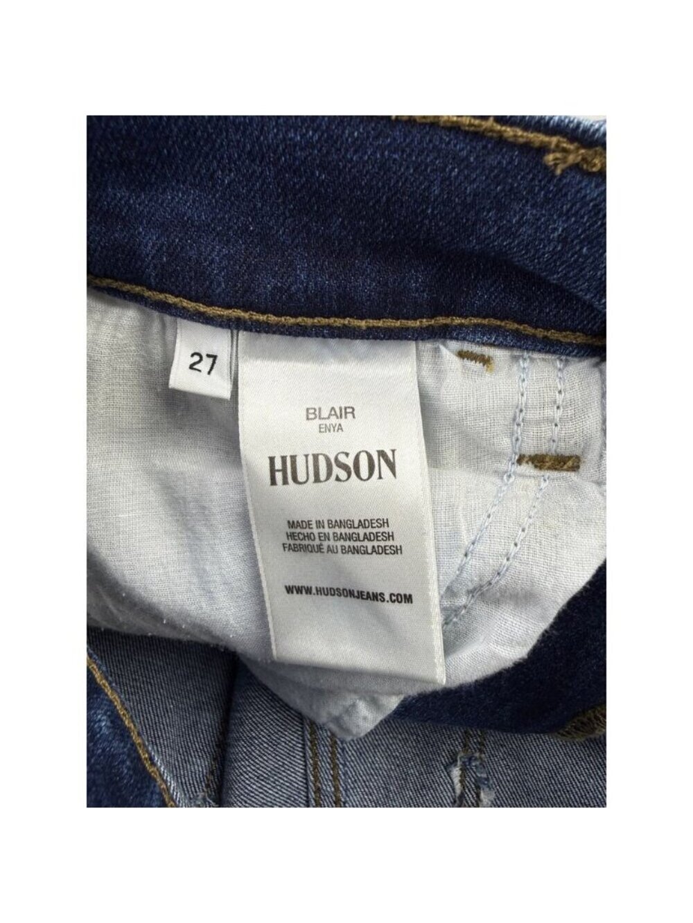 HUDSON Jeans Blair High-Rise Bootcut Women Jeans Size 27 Shade Enya Dark Rinse - Picture 6 of 7